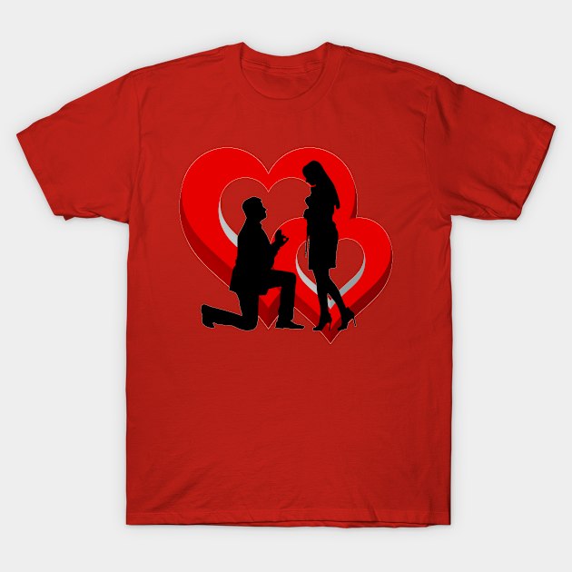 Couple Love T-Shirt by ShubShank